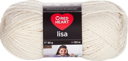 Lisa mez red heart - red, 50g/133m