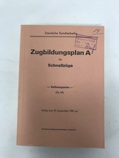 DB - Zugbildungsplan A für