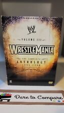 WRESTLEMANIA THE COMPLETE ANTHOLOGY VOLUME III 3 wwe 5-DISC SET dvd wrestling