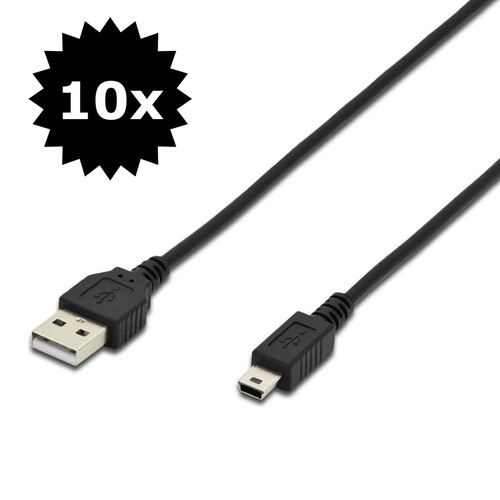10x ladekabel mini usb - ladekabel,