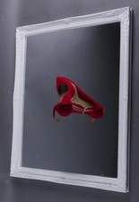 SPIEGEL IM BAROCK STIL RAHMEN WEISS MATT