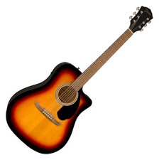 Fender FA-125CE Western Gitarre SB WN Sunburst Dreadnought Cutaway Tonabnehmer