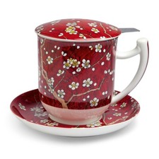 Teetasse mit sieb und deckel - sieb,