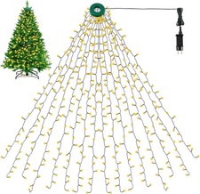 280/400LED Christbaumbeleuchtung mit Ring LED Lichterkette Weihnachtsbaum DHL