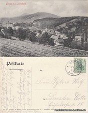 Ansichtskarte Jonsdorf Blick in die Stadt 1908