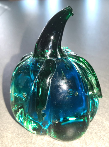 Glasfigur kürbis skulptur aus - glasfigur,