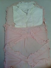 2 alte Steckkissen Taufkissen mit Polster Orig. 1945  Retro  Wohnungsauflösung