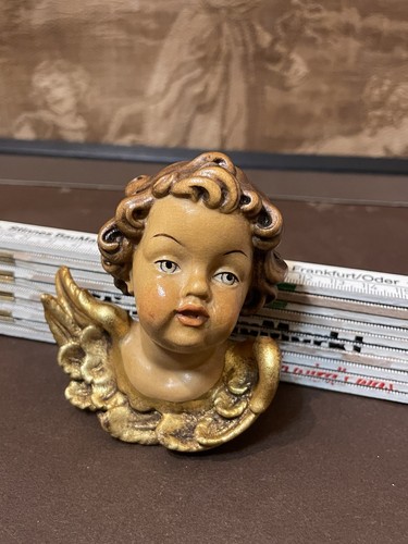 Wand figur holz engel - , putto