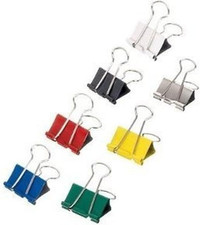 12 bunte Klemmer 25 mm für