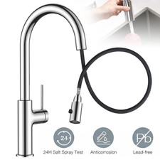 Edelstahl Wasserhahn Küchenarmatur 360° Küche Einhand Mischbatterie Spültisch