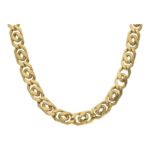 Doppelsteg panzerkette gold - doppelsteg,