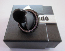 Edelstahlring Kado schwarz mit
