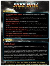 1980s Skee Ball Lightning