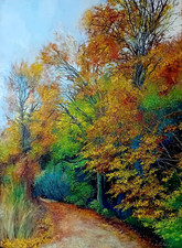ölgemälde herbst wald - Ölgemälde,