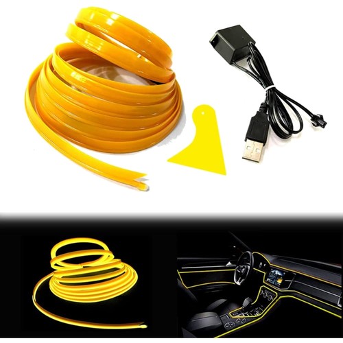 Wire gelb neonröhre - el,