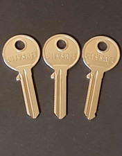 Abus, Cisa, Buffo Stahl Vorhängeschloss, Fahrrad, Ebike, Rolladenbolzen Schlüssel Rohlinge x 3