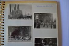 altes Fotoalbum mit 82 s/w-Fotos 1950er Stuttgart Titisee Rüdesheim Rhein Urlaub