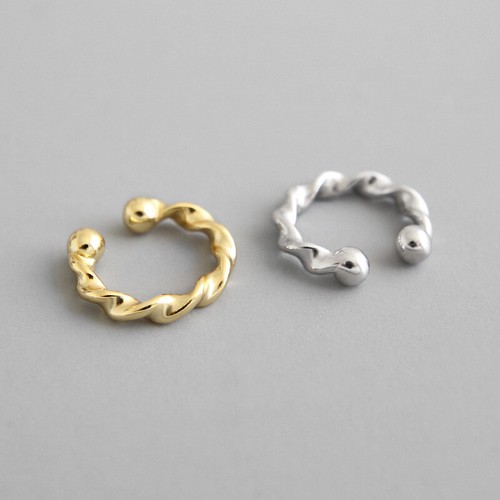 Damen ohrklemme verdreht twist - damen,