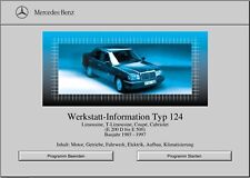 ✅Mercedes W124 WIS Werkstatthandbuch Reparaturanleitung CD Deutsch