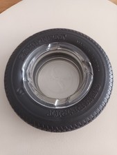 Original alter SEMPERIT Glas Reifen-Aschenbecher Rarität 50er 60er TOP