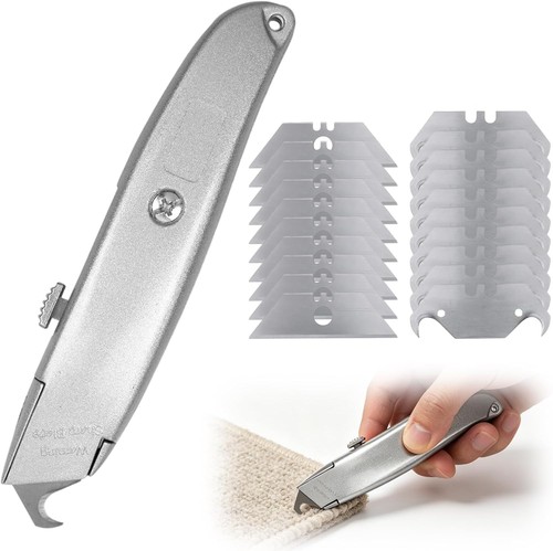 Aluminium teppichmesser 163mm - aluminium,