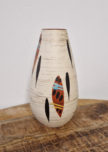 Ueberlacker keramik vase - Ü,
