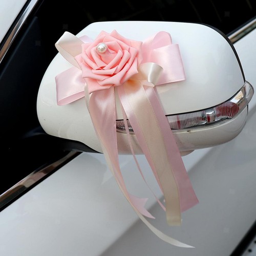 Hochzeitsauto blumenschleife - hochzeitsauto,