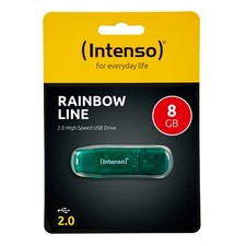 Intenso Rainbow Line 2.0 USB Stick 8 GB Speicherstick 8GB grün 3502460