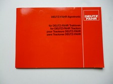 Deutz- Fahr- Agrotronic für Deutz-Fahr-Traktoren  Orig. Betriebsanleitung 08.86
