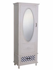 Kleiderschrank Weiss Wäscheschrank Spiegelschrank Holzschrank Schuhschrank Antik
