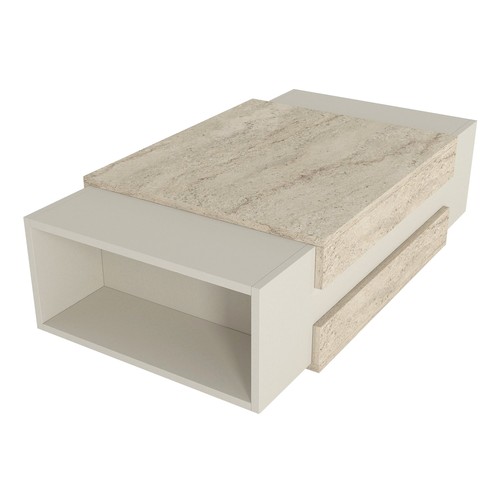 Couchtisch beige granit optik - couchtisch,