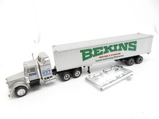 345HO /39 - Herpa H0 - Kenworth US Sattelzug BEKINS silber