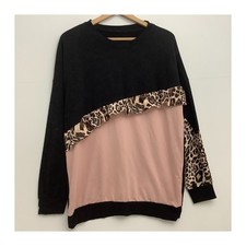 Damen-Sweatshirt schwarz-pink