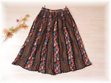 Collection Chalice * hübscher Midi - Maxi Rock Boho Vintage Pfingstrosen Gr. 38
