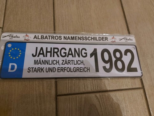 Albatros namensschild jahrgang - namensschild,