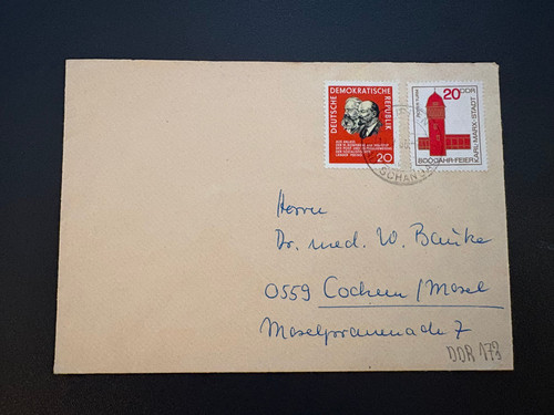 Ddr brief diverse frankatur - ddr,