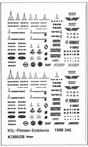 Decals deutz man lkw - 1:87,