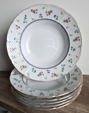 6 Porzellan Suppenteller Ø23cm -Thun Carlsbad Natalie Streublumen Czech Bohemia-