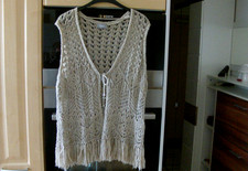 C&A Häkelweste mit Fransen