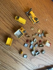 Konvolut Wiking Fahrzeuge Planierraupe  Kipper, u.a. LKW Ladung Gebr. Beschädigt