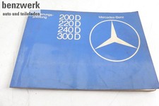 Mercedes W123 Diesel Betriebsanleitung Bedienungsanleitung 1235844596 ✔️