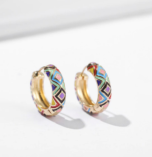 Gold emaille bemalte - gold,