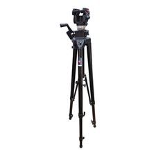 Manfrotto 075B Profi Stativ mit Videokopf schwarz Kamera Tripod Italien