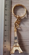 Schlüsselanhänger Keyring Schlüsselbund Paris Eiffelturm Metall Gold Schwarz