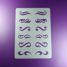 A4 Schablone Ornament 6 Motive