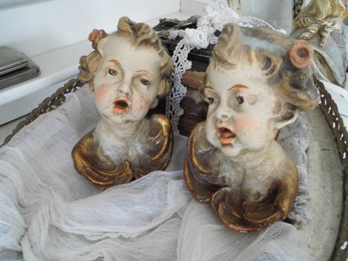 Paar antike putti - 1,