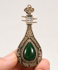 Miao Silber Inlay Edelstein Ru