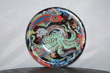 Untertasse 13 cm Unterwasserwelt Krake schwarz  Langenthal Bopla !