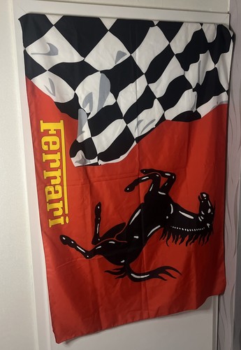 Vintage ferrari rennflagge - xl,