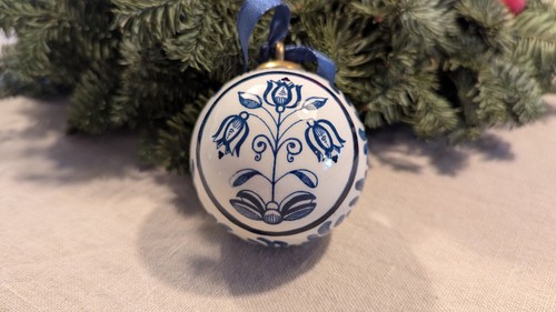 Weihnachtskugel delft blue - delft,